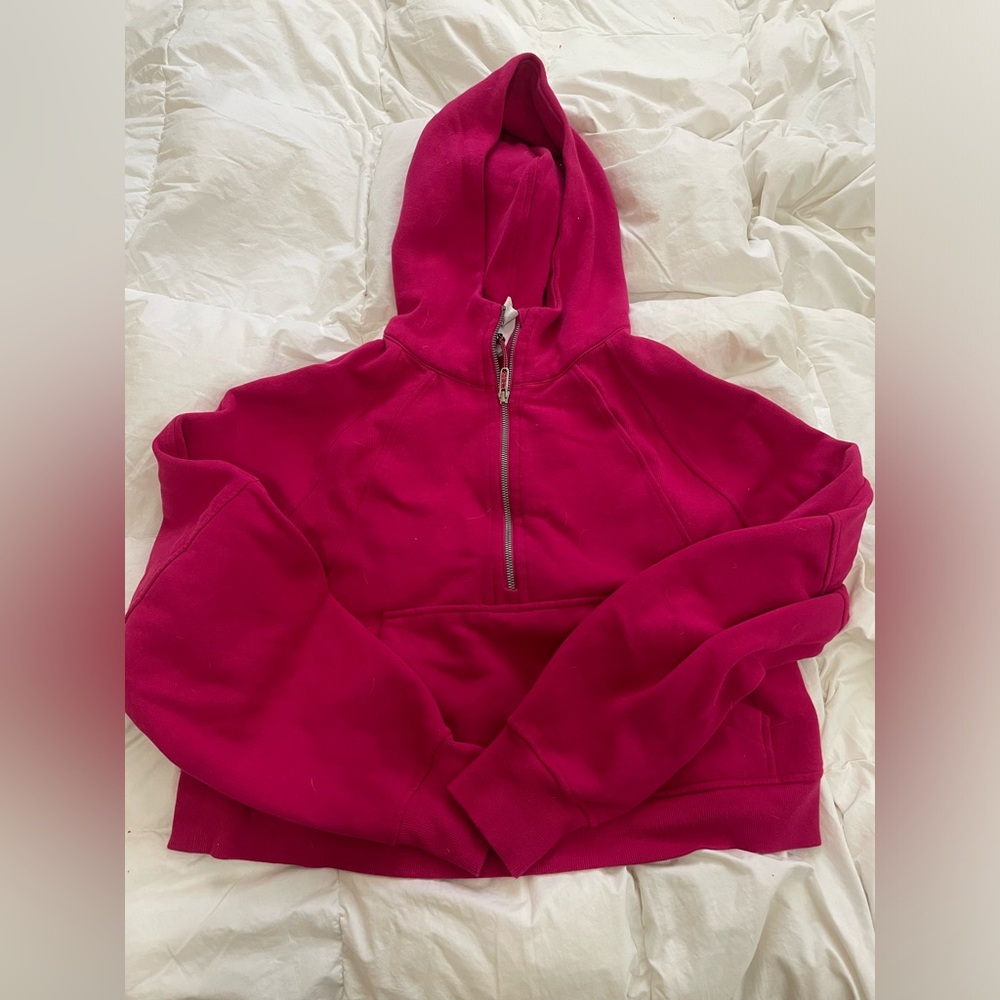 Lululemon Pink Half Zip Scuba M/L